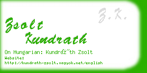 zsolt kundrath business card